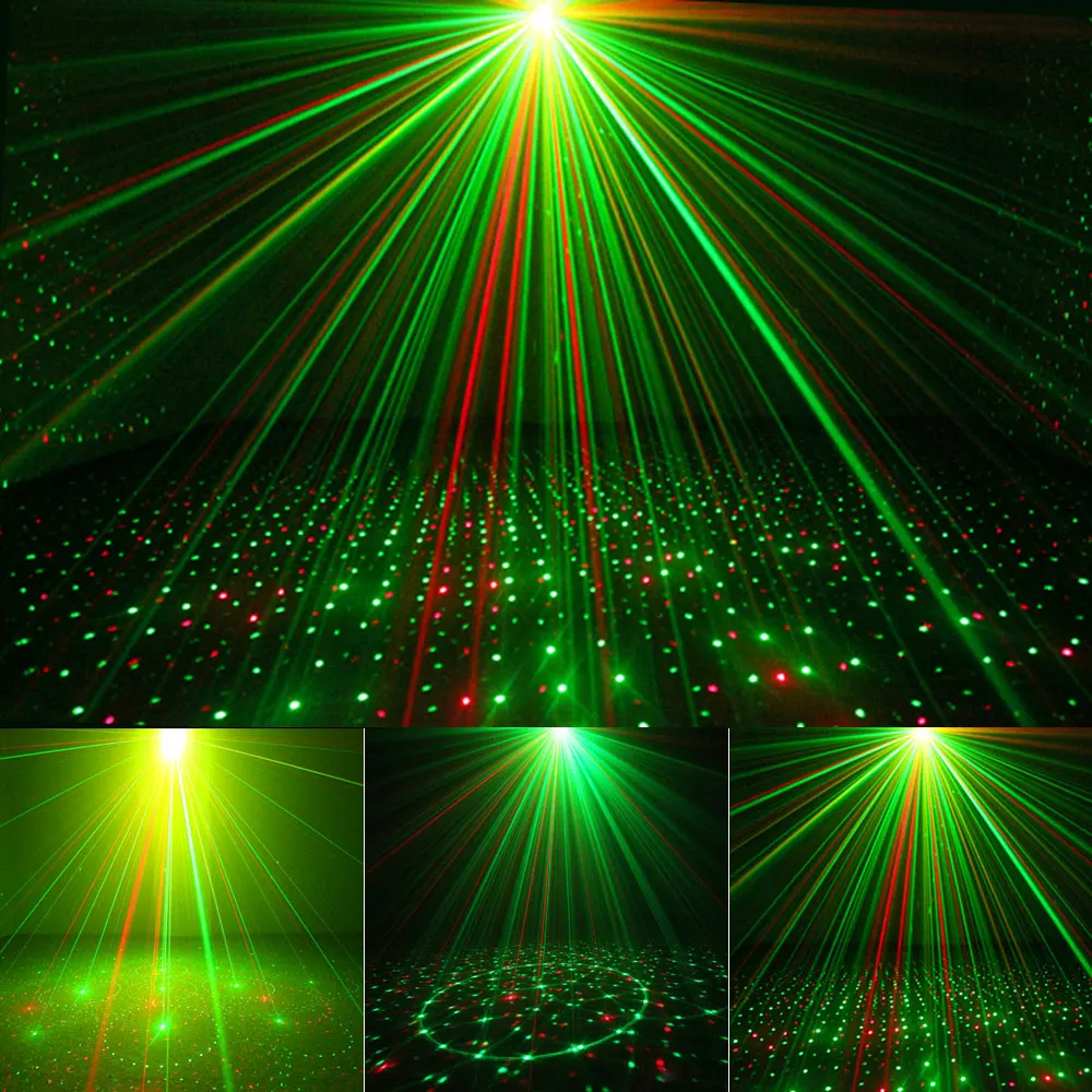 Портативный СВЕТОДИОДНЫЙ Свет Этапа Мини Лазерный Проектор Диско DJ Light музыка Xmas