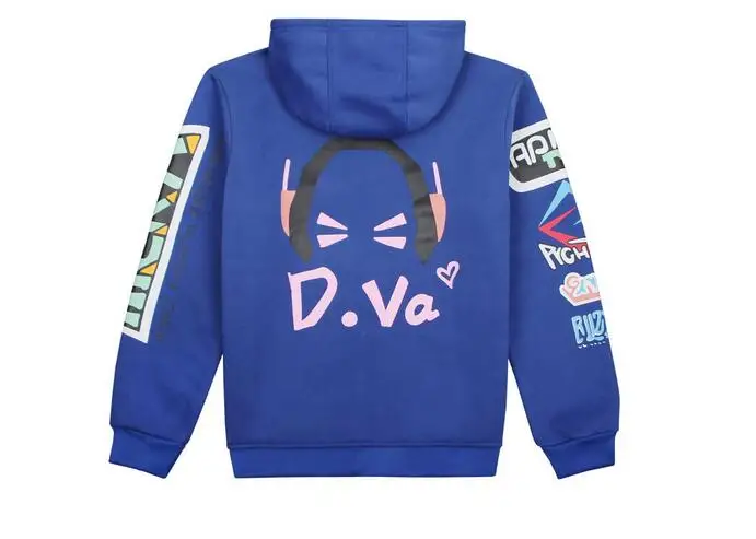 Толстовка с капюшоном D.VA куртки пальто свитшоты для косплея DVA повседневные