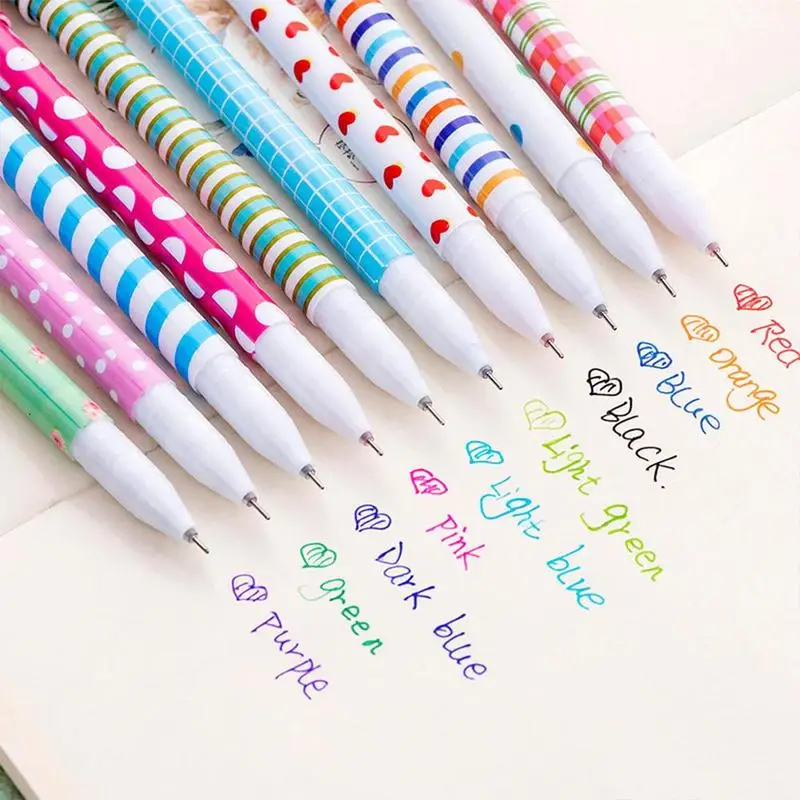10 шт./партия шариковая ручка звездное небо Kalem красочные Caneta Kawai Stylo ручки Canetas материал Plumas Para Escribir школьные принадлежности