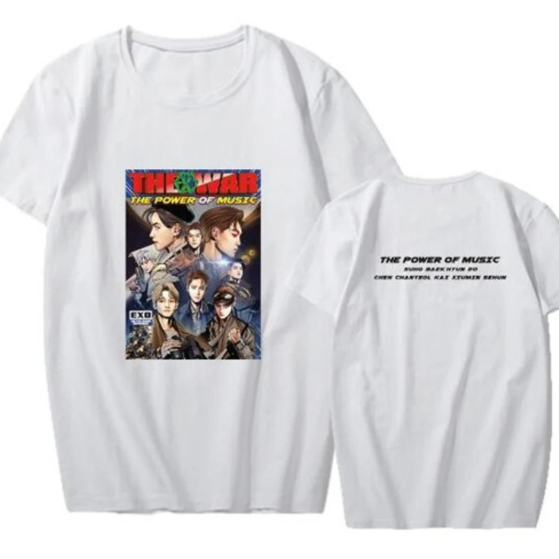 Футболка с короткими рукавами Mainlead Kpop Exo standard Four Album The War Power Of Music|Футболки| |