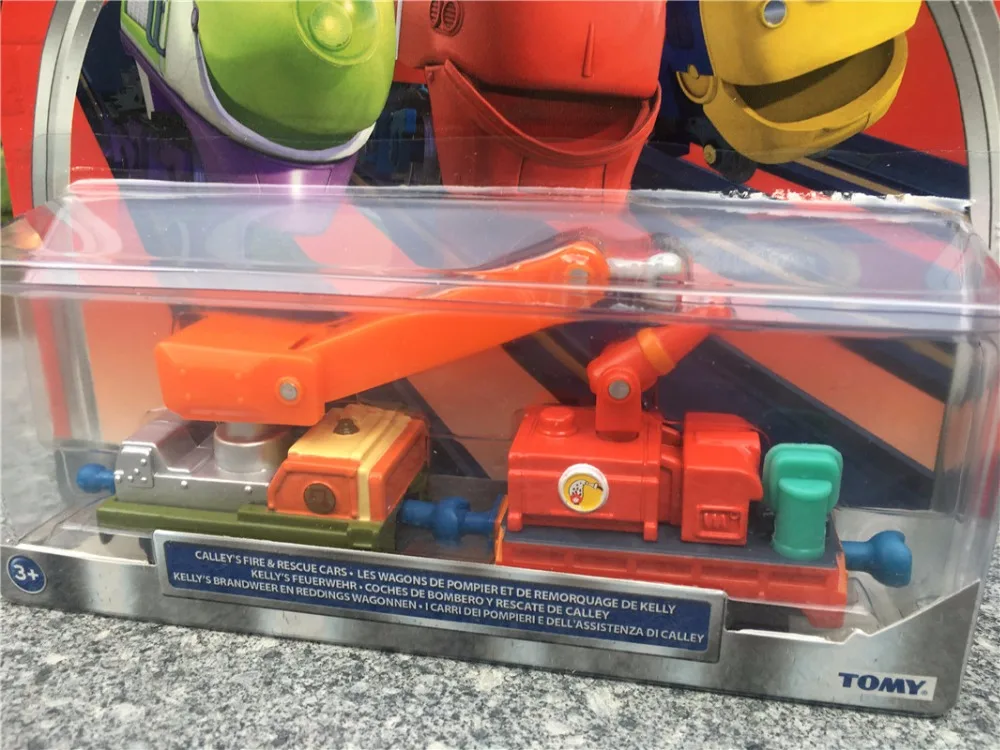 Поезда Takara Tomy Chuggington металлический литой игрушечный автомобиль Calley's Fire &amp