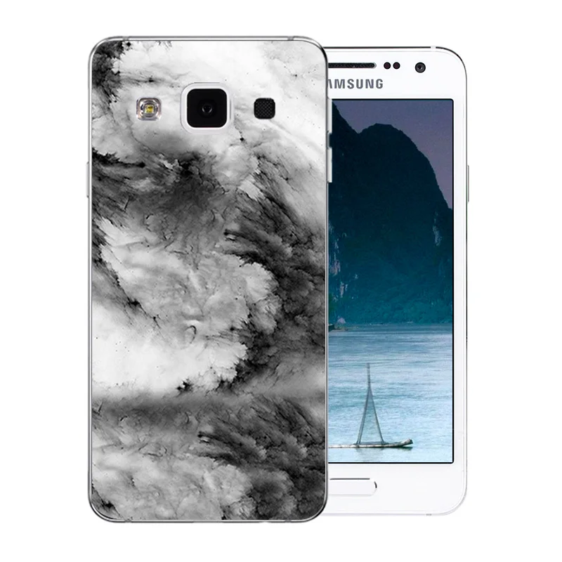 Для Samsung A3 2015 чехол для телефона Мягкий Силиконовый ТПУ цветной каменный узор Galaxy