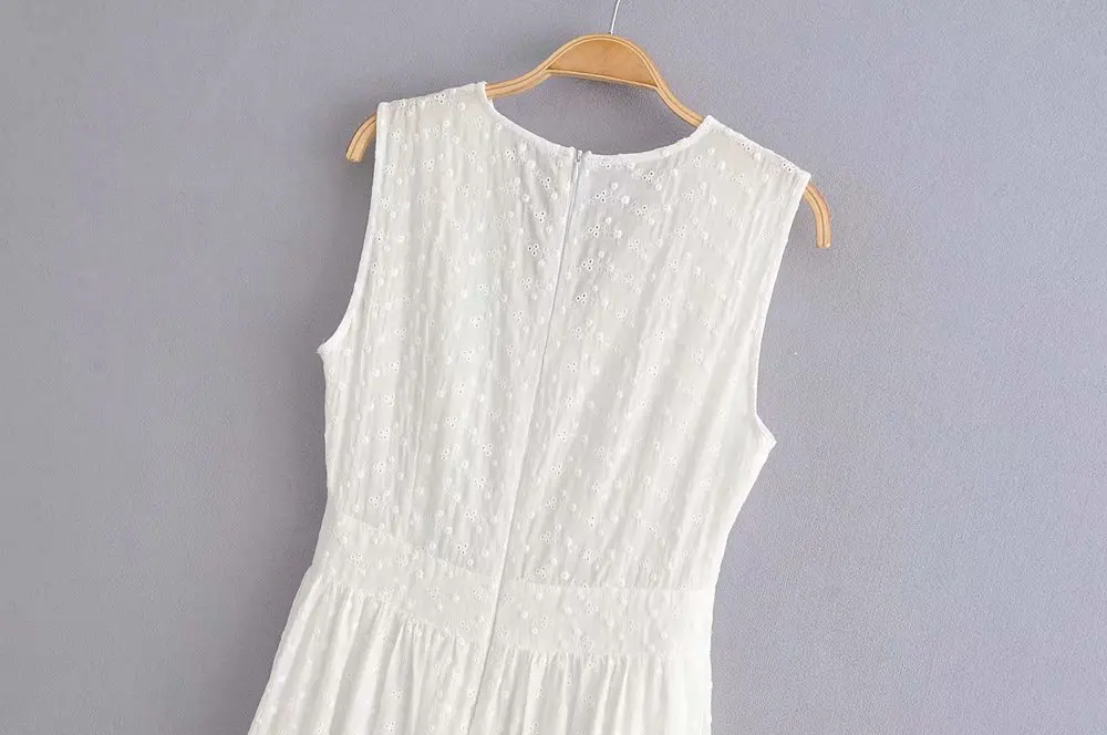 2019 женское шикарное модное платье без рукавов с v образным вырезом и вышивкой