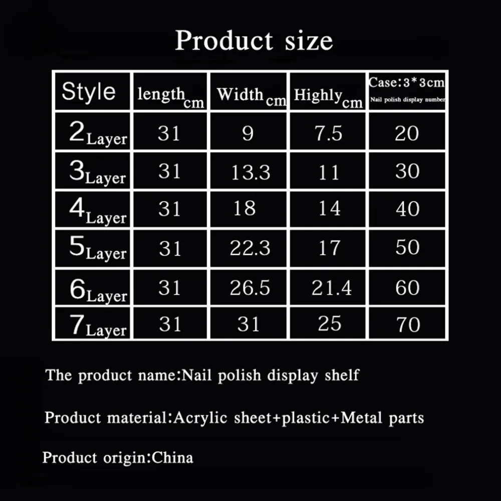 Подставка органайзер для косметики лака ногтей 31 х31 см|display stand rack|display standfashion box |