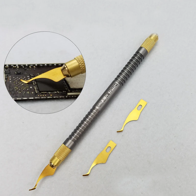 Инструмент для удаления черного клея с холодным лезвием ножи процессора iPhone CPU A7