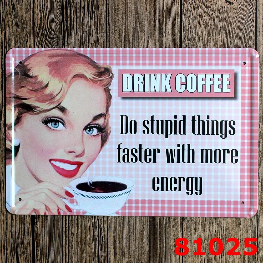 Европа ретро кофе олова живопись завод прямых продаж цена в баре декоративные