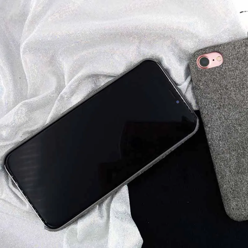 JIBAN бархат осень зима теплый чехол для iphone X 7 8 plus роскошный флип мех плюш Мягкий