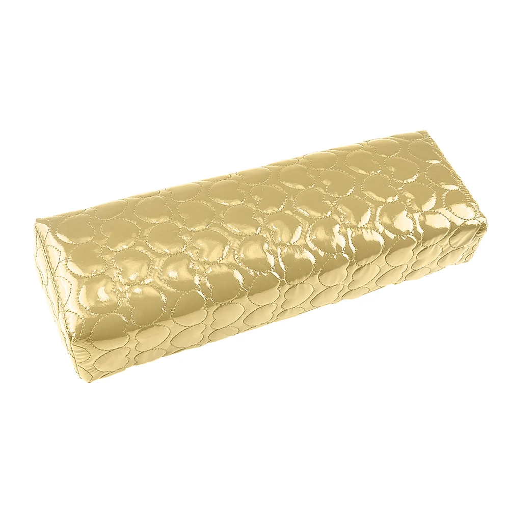 Golden Новая однотонная мягкая искусственная кожа подушка для дизайна ногтей маникюрная подушка для рук Подушка для рук инструмент для дизайна ногтей - Цвет: Golden