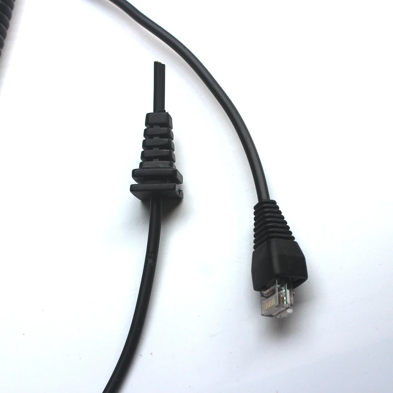 10pcs DIY 6 Pin MH-67A8J Hand microphone line for YAESU VX2108 VX2208 VX2508 New Black