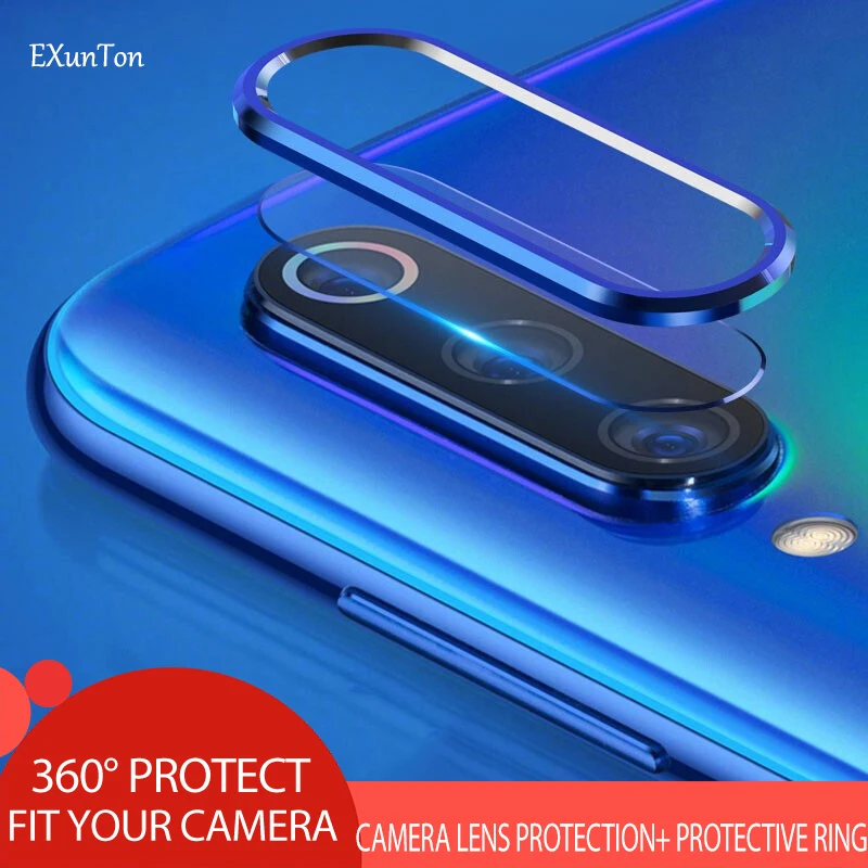 Защитная пленка для объектива камеры для Xiaomi Redmi Note 7 Pro, закаленное стекло, задняя камера, металлическое защитное кольцо для Redmi Note 7 Pro