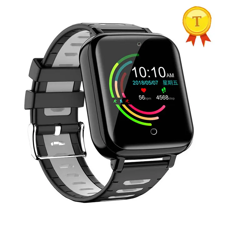 grey ip68 Водонепроницаемые часы gps умные часы мужские 4G LTE wifi умные часы смартфон android ios часы Поддержка загрузки приложения - Цвет: grey