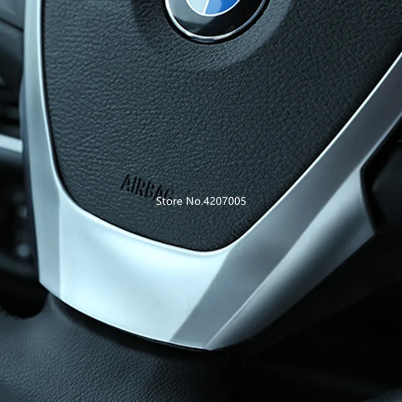 ABS Хромированная накладка на руль наклейки для BMW X3 X4 X5 F15 F25 F26 2014 2018 автомобильный