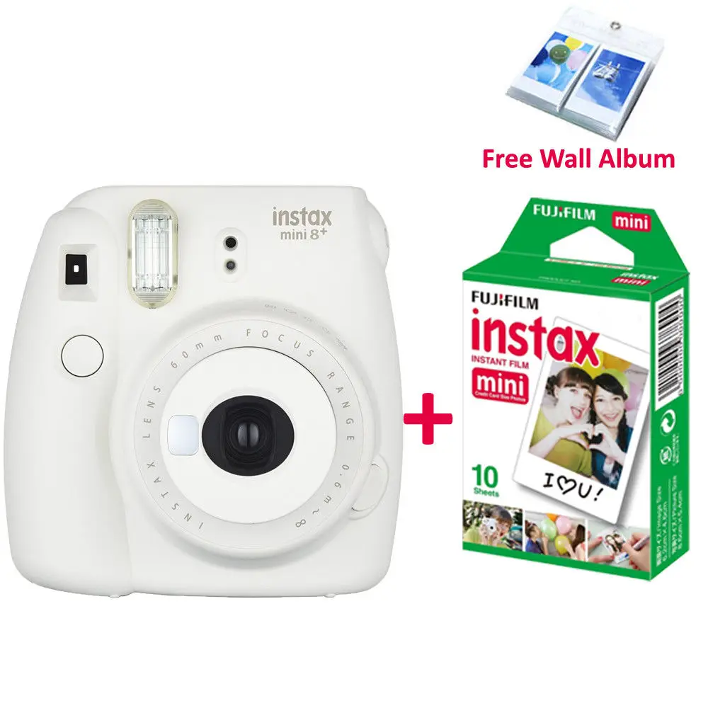 4 цвета Fujifilm Instax Mini 8 Plus камера + 10 шт. Fuji белая пленка для мгновенного мини 9 70 25 фото
