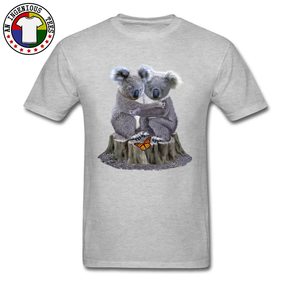 Футболка из чистого хлопка с медведем коала футболки по индивидуальному заказу