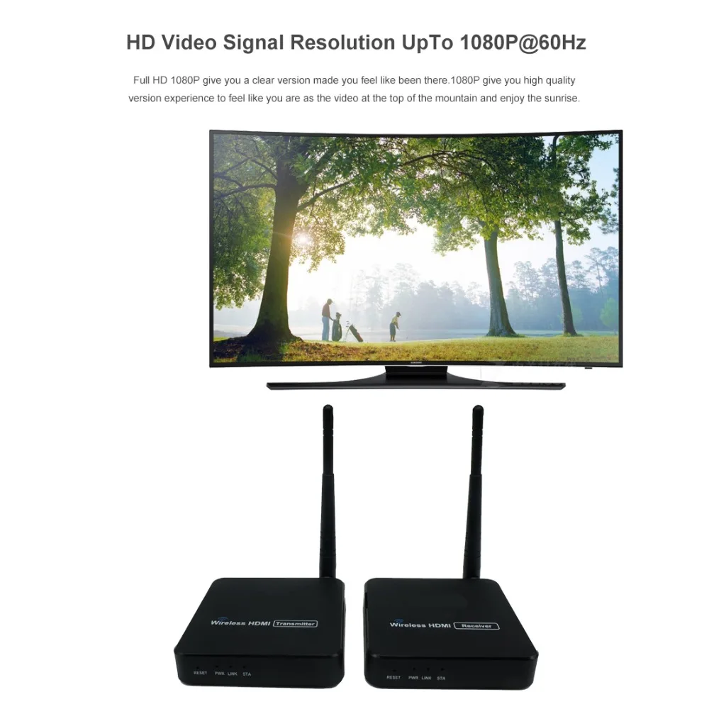 Беспроводной HDMI передатчик PUZHIJIE приемник 165ft 50 м с антенной 1080p ИК-пульт