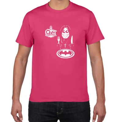 W382 fuchsia Ozzy osborn Earth band Футболка мужская черная Sabbath крутая футболка мужская великая Ozz хлопок Повседневная металлическая полоса размера плюс футболки - Цвет: W382 fuchsia