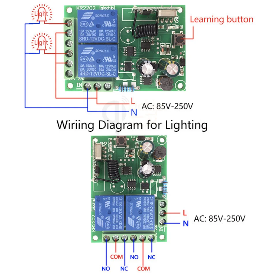 433 МГц универсальный беспроводной пульт дистанционного управления