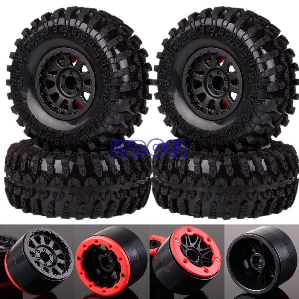 4 шт. 2 &quotобод колеса Beadlock скалолазание Рок Гусеничный 125 мм шины для 1/10 HSP Redcat RC