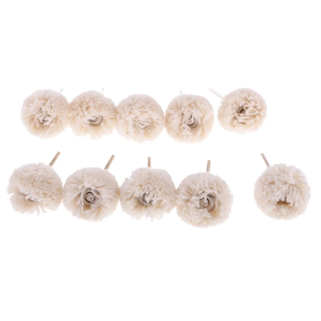 

Полировальная круглая щетка для полировки ювелирных изделий для вращающегося инструмента, 10 шт.