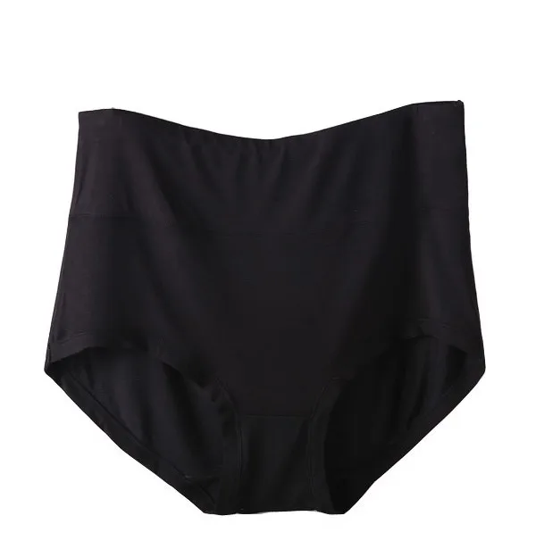 black Jerrinut Бесшовные Трусики Нижнее белье Женские трусы с высокой талией Нижнее белье дышащие трусы для женщин нижнее белье плюс размер брюки - Цвет: black