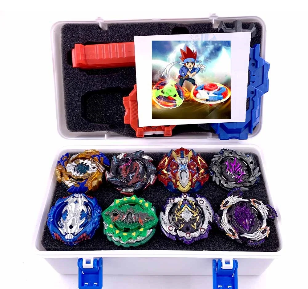 Топ Beyblade Burst Bey Blade игрушка из металла Funsion Bayblade набор коробка для хранения с ручкой пусковая пластиковая коробка игрушки для детей