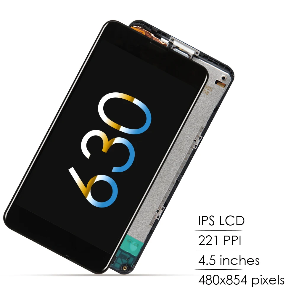 Sinbeda 4 5 &quotIPS дисплей для NOKIA 630 635 LCD сенсорный экран в сборе дигитайзер Рамка Lumia |