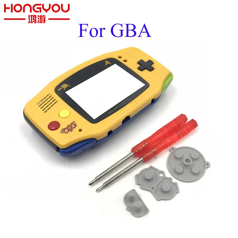 Для GBA запасной корпус чехол для Nintendo Gameboy Advance полный комплект рамка запасные