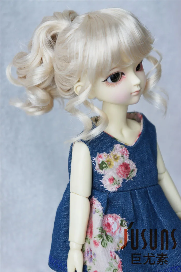 JD261 1/6 YOSD синтетический мохер кукольные парики Updo стиль BJD волосы 6-7 дюймов BJD парики