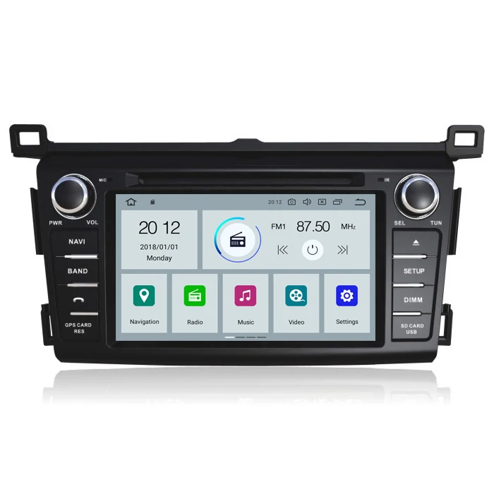 IPS 2 din Android 9 0 Автомобильный мультимедийный dvd плеер GPS навигация для Toyota RAV4 RAV 4 2013