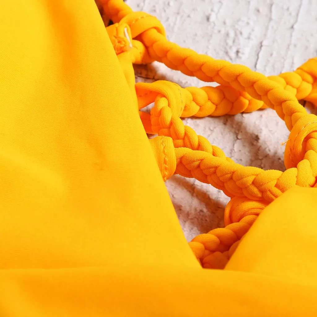 Женский купальник-бикини с высокой талией пляжный купальник из двух частей