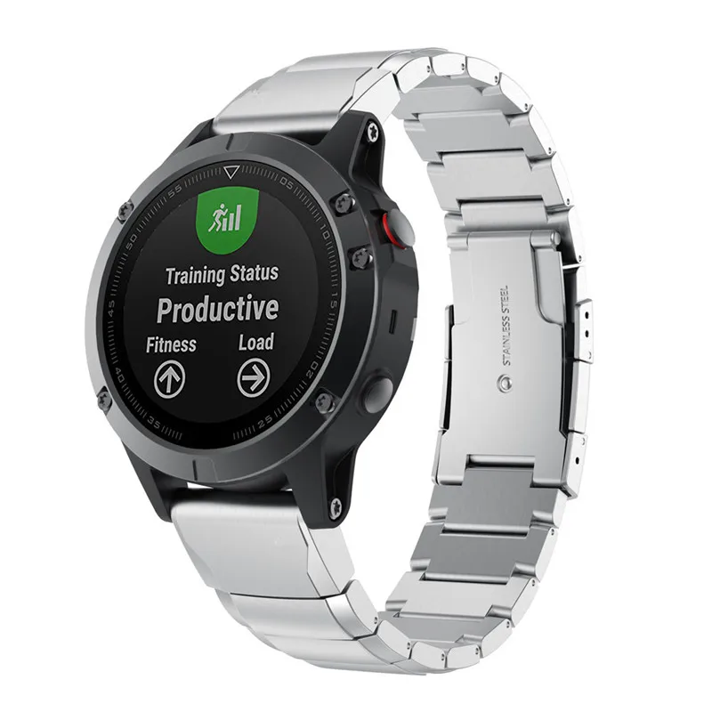 Ремешок для смарт-часов Garmin Fenix5/5 plus Forerunner 935 легко устанавливается нержавеющая