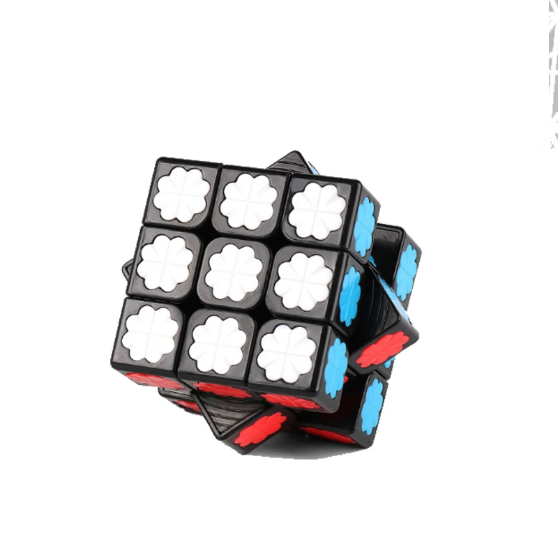 Мой 3x3x3, черный Serios твист мозга Тесты обучающие игрушки для детей magico Cubo головоломка на скорость 3x3x3 головоломки игрушки Magic Cube - Цвет: SiYeCao