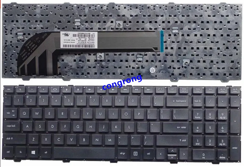 Английская клавиатура для HP ProBook 4540 s S 4545S 4740S серии без рамки черная ноутбука США |