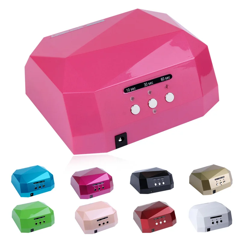 36W LED Lamp Nail Dryer UV Big Diamond Shaped Long Life CCFL Curing for Gel Polish Art Tools | Красота и здоровье