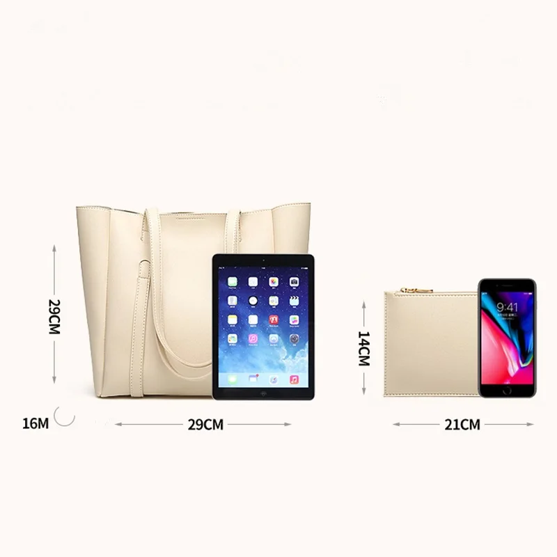 F-FPY 2 шт. Для женщин сумки набор большой Ёмкость Повседневное хозяйственная сумка