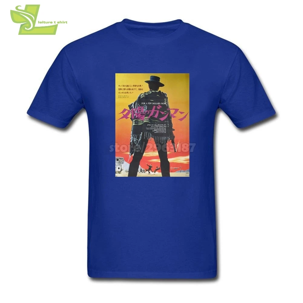 Japanese For A Few Dollars More Clint Eastwood Men T Shirts Men's O-Neck Tees Great Shirt On | Мужская одежда