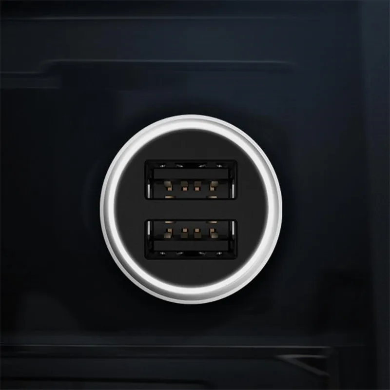 Автомобильное зарядное устройство Xiaomi универсальное быстрое с двумя USB портами 5