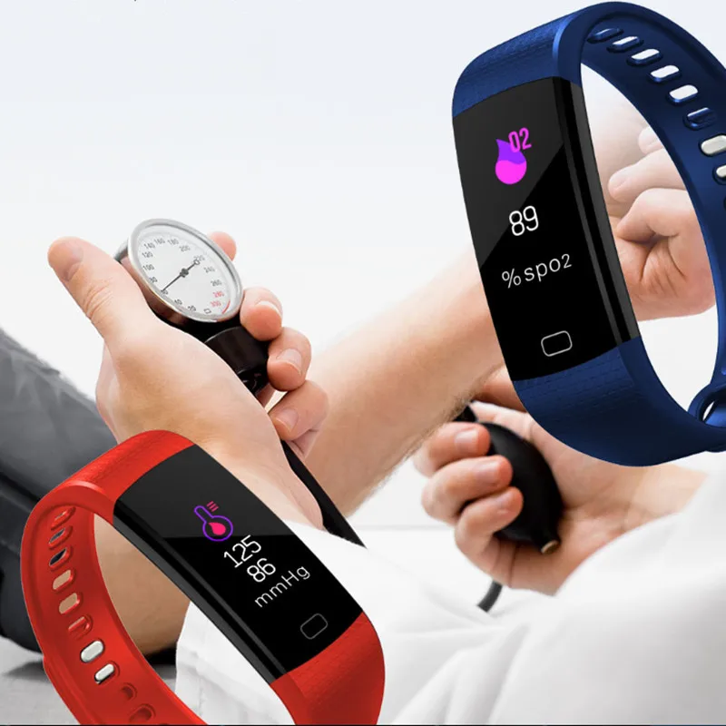 LYKRY Y5 Smartwatch LED Color Screen Watch Health Pedometer Electronic Smart Bracelet Women Men Running Climbing Sport | Электроника
