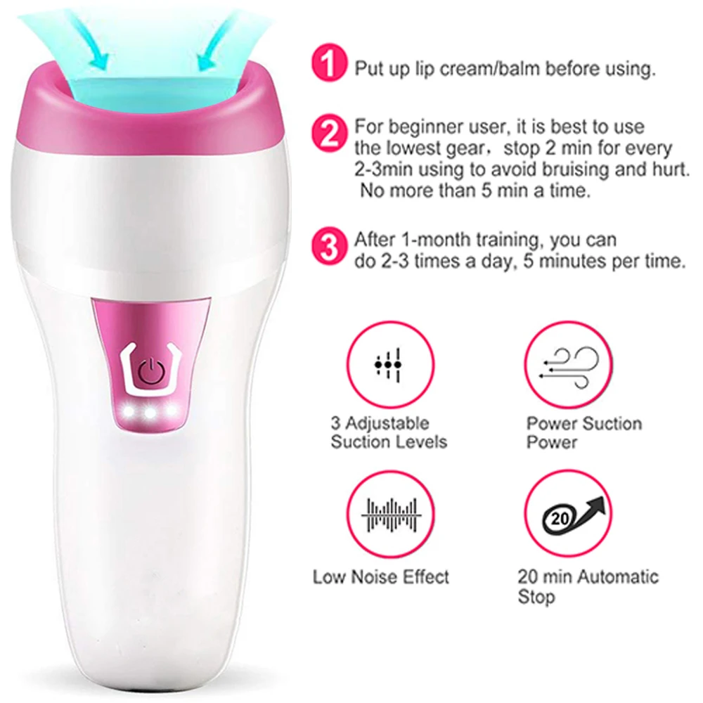 Устройство для подтягивания губ Candy electric Fuller Enhancer plumping pouty automatic с зарядным