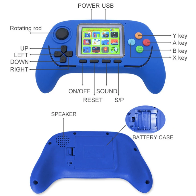 788 игровой ручной геймпад для ПК Детская Классическая игра 2 5 дюймовый HD экран 16