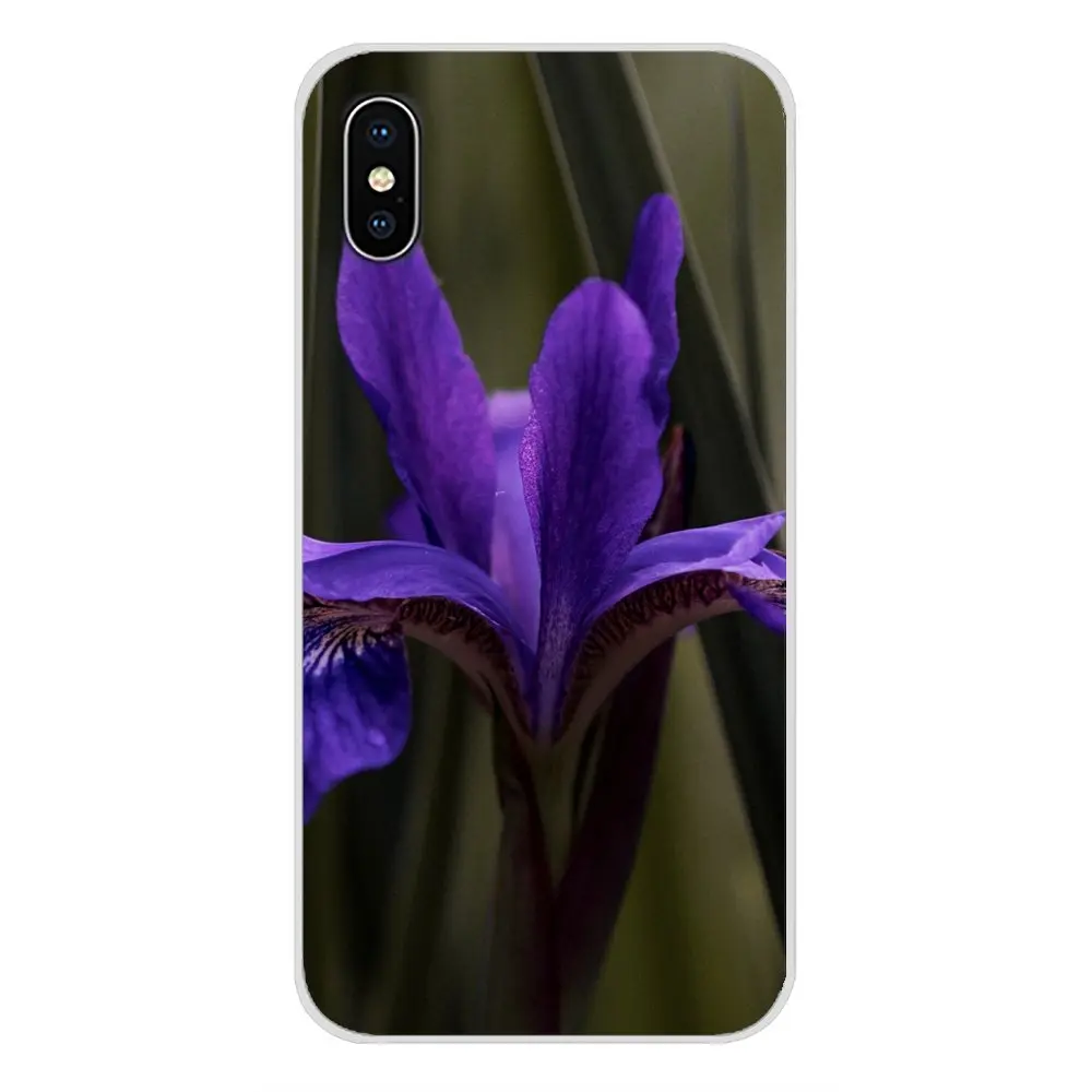 Прозрачный чехол из ТПУ для Apple iPhone X XR XS MAX 4 4S 5 5S 5C SE 6 6S 7 8 Plus ipod touch Фиолетовый