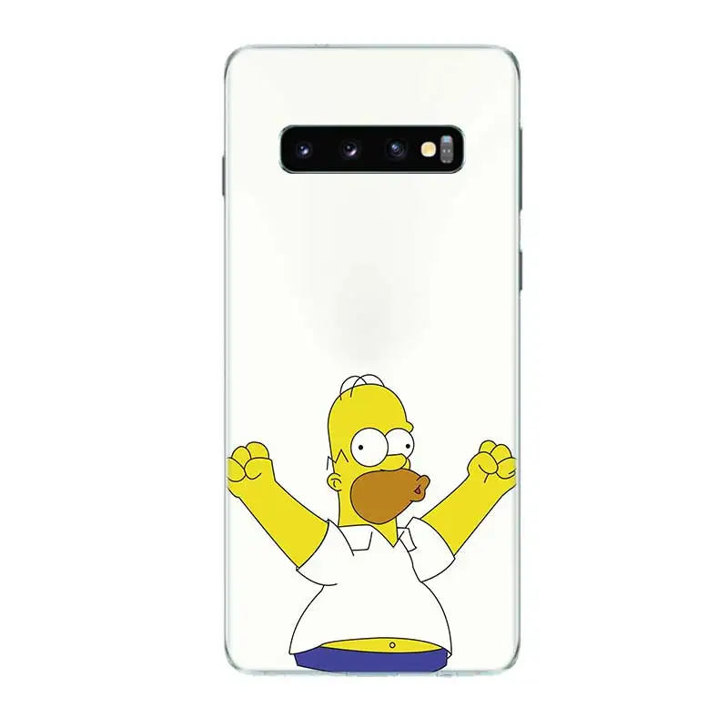 06 Гомер J. Симпсон печать силиконовый чехол для телефона для samsung S9 S8 A6 A8 J4 J6 Plus+ A7 A9 J8 S6 S7 Edge Note 10 Pro 9 8 - Цвет: 06