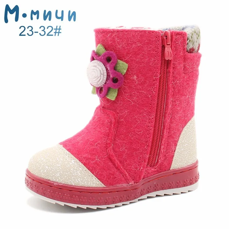 ML9430A-13 MMNUN/войлочные сапоги, сапоги для девочек, обувь для девочек, зимняя обувь, сапоги для девочек, зимние сапоги для девочек, детская обувь зимняя, Размер 23-32 ML9430 - Цвет: ML9430A-13