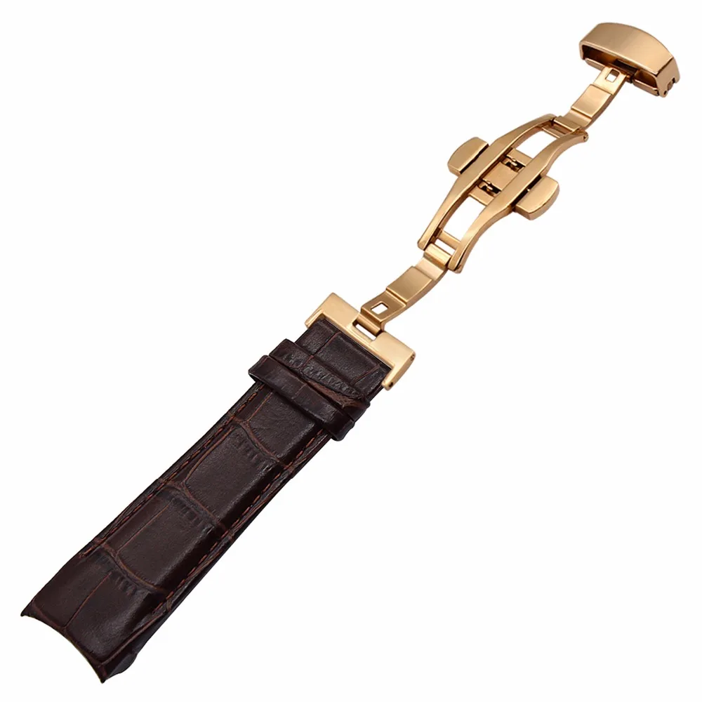 Итальянский ремешок из натуральной кожи для наручных часов Tissot Couturier T035 стальной