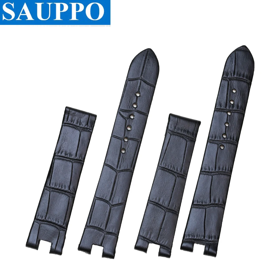 Ремешок SAUPPO из натуральной кожи для мужских и женских часов аксессуары подходит