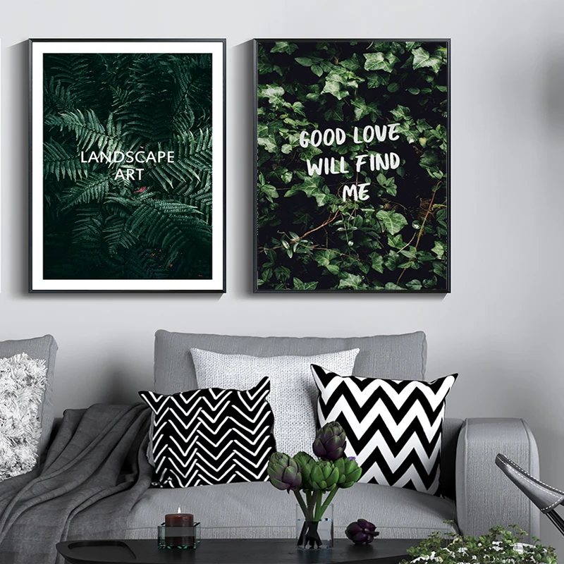 

Canvas Wall Art Modern Prints Canvas Painting Plant Leaf Poster for Living Room Nordic Pictures Home Decoration Framed Painting