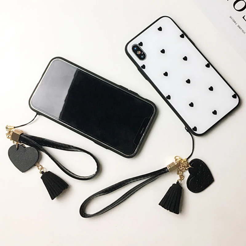 BONVAN закалённое Защитное стекло оригинальный чехол Xiaomi mi 6x A2 A1 case сердце любовь