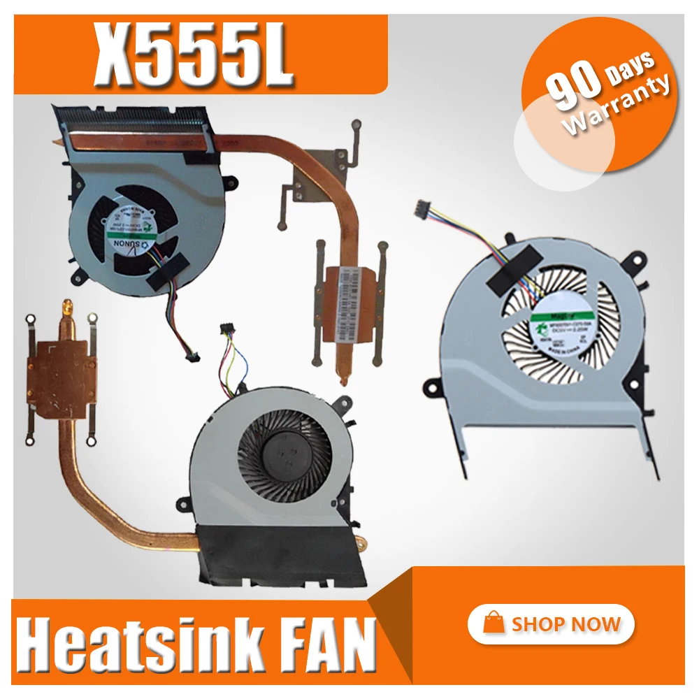Вентилятор радиатора для ноутбука For Asus X555LN X555LP X555LA X555LD W519L A555L Y583L K555L R556L VM590L X555 X555LJ