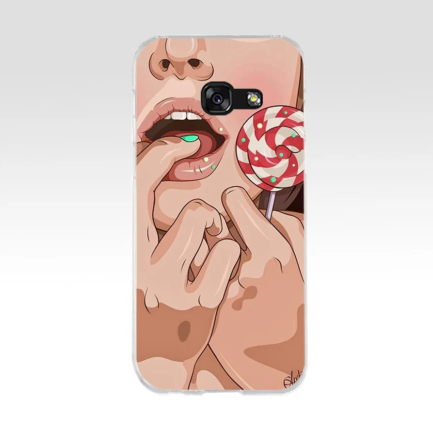 Мягкий силиконовый чехол из ТПУ для телефона Samsung galaxy a3 a5 2016 2017 a6 A8 2018 163AQ sex girl gta