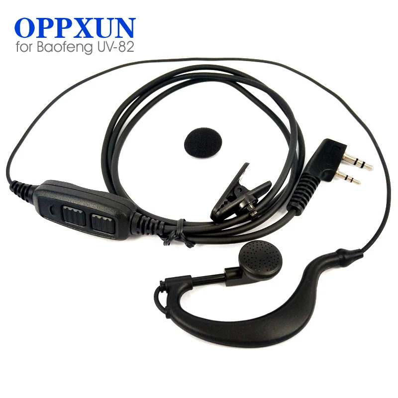 PTT двойная гарнитура наушник микрофон для BAOFENG UV 82 UV82L 89 UV8D рация двухсторонняя